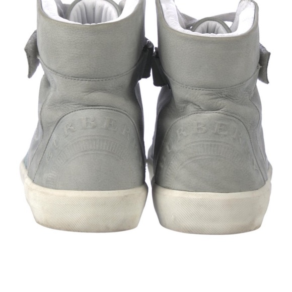 Burberry Suede Women’s High-Top Sneakers 11US/41UK - Picture 3 of 8
